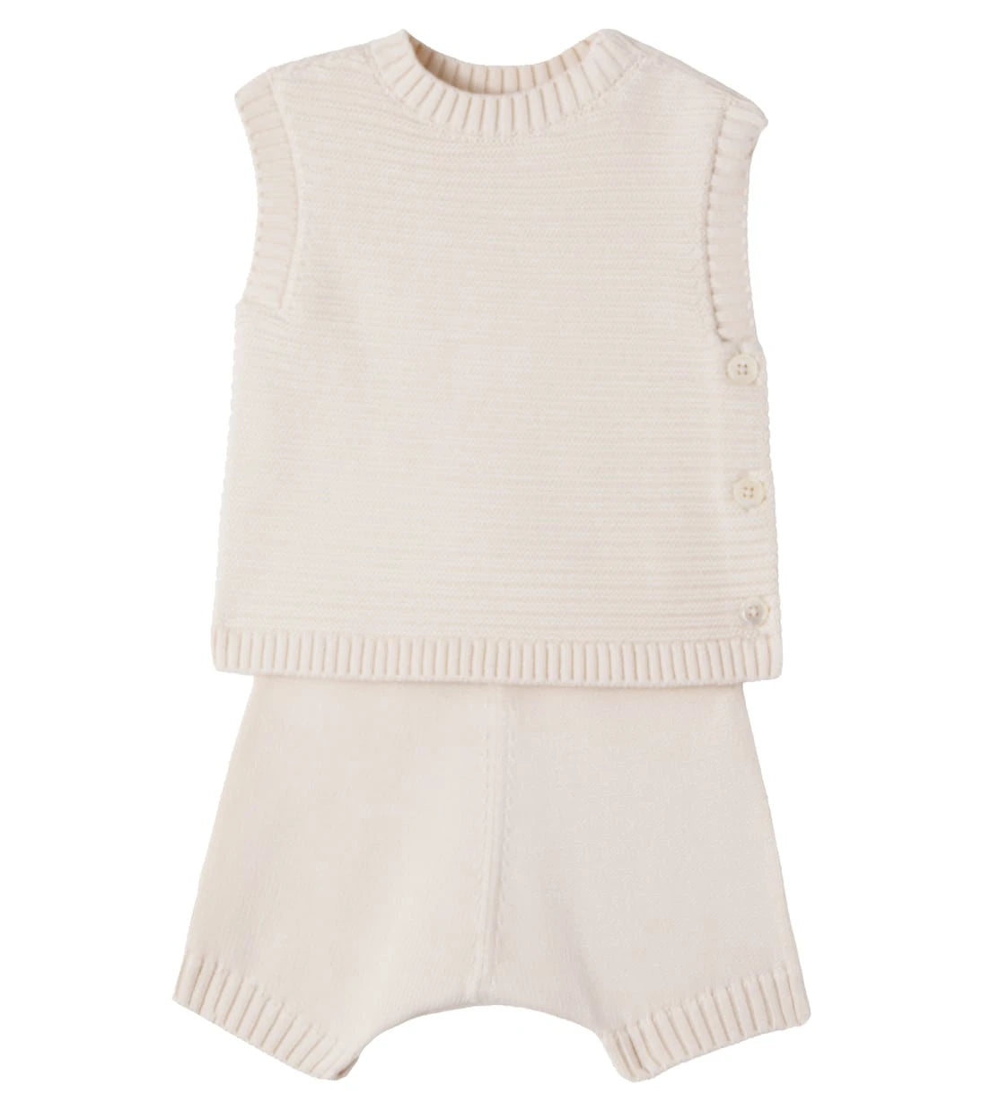 Bonpoint - Baby Tendresse cotton top and shorts set