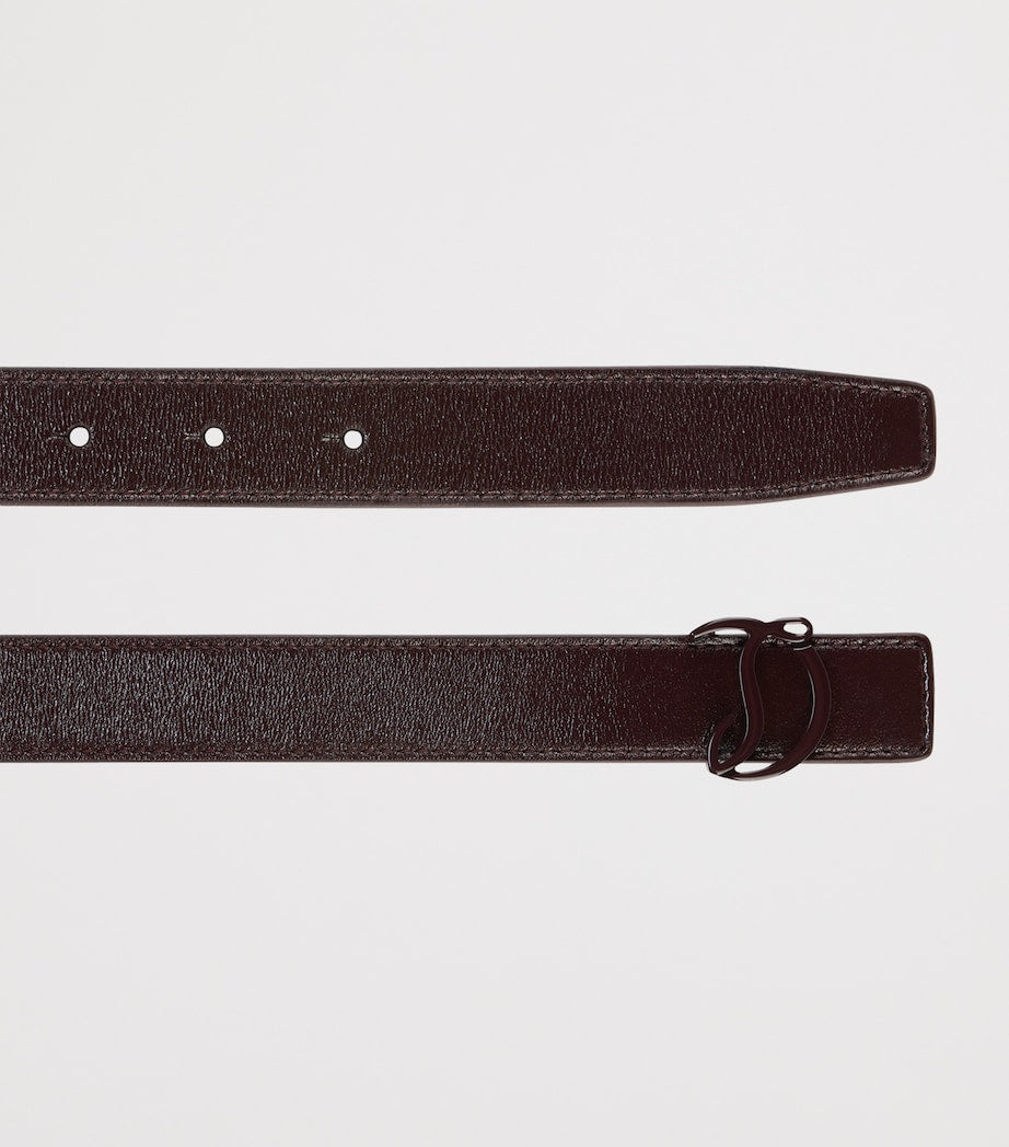 Red Loubi54 Leather Reversible Belt