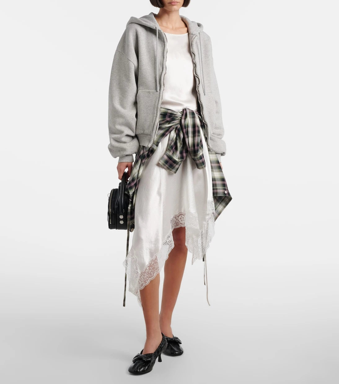Acne Studios - Faye cotton fleece zip-up hoodie