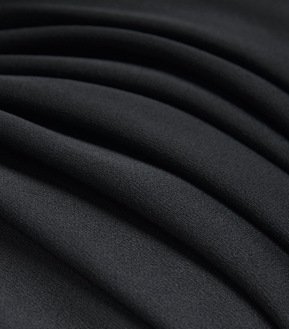 Sabina Bilenko Black Strapless Sage Gown