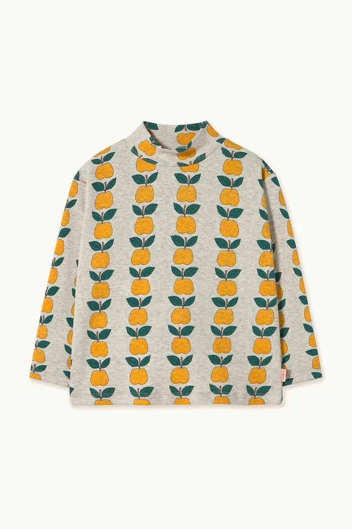 Tinycottons APPLES RIB MOCKNECK Uzun Kollu Çocuk Bluz