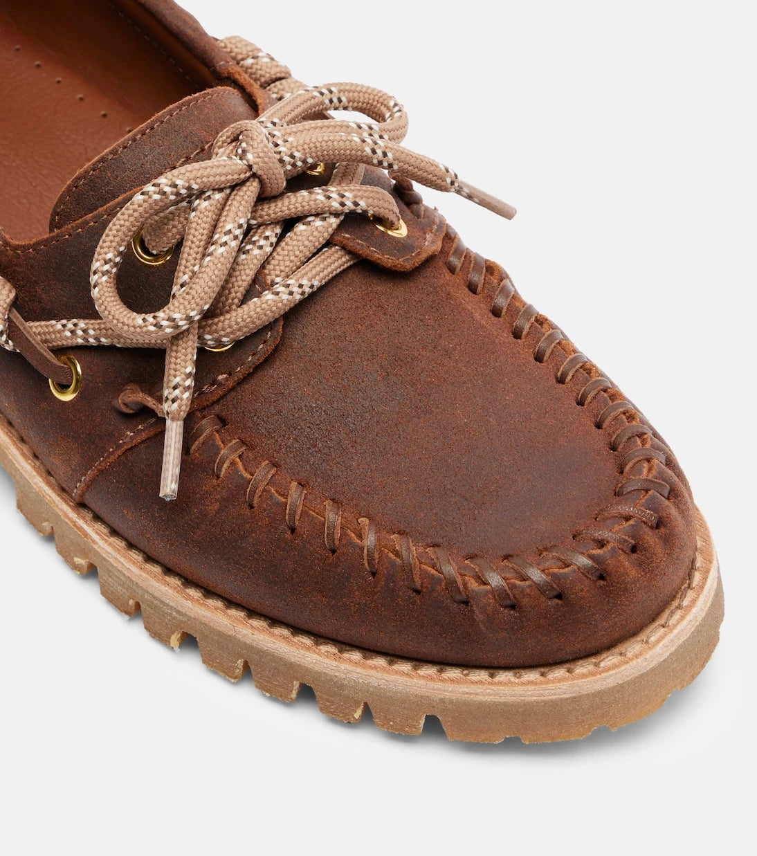 Golden Goose - Cruise beaded suede boat shoes