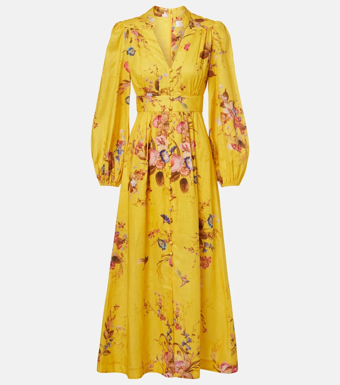 Zimmermann - Floral linen midi dress