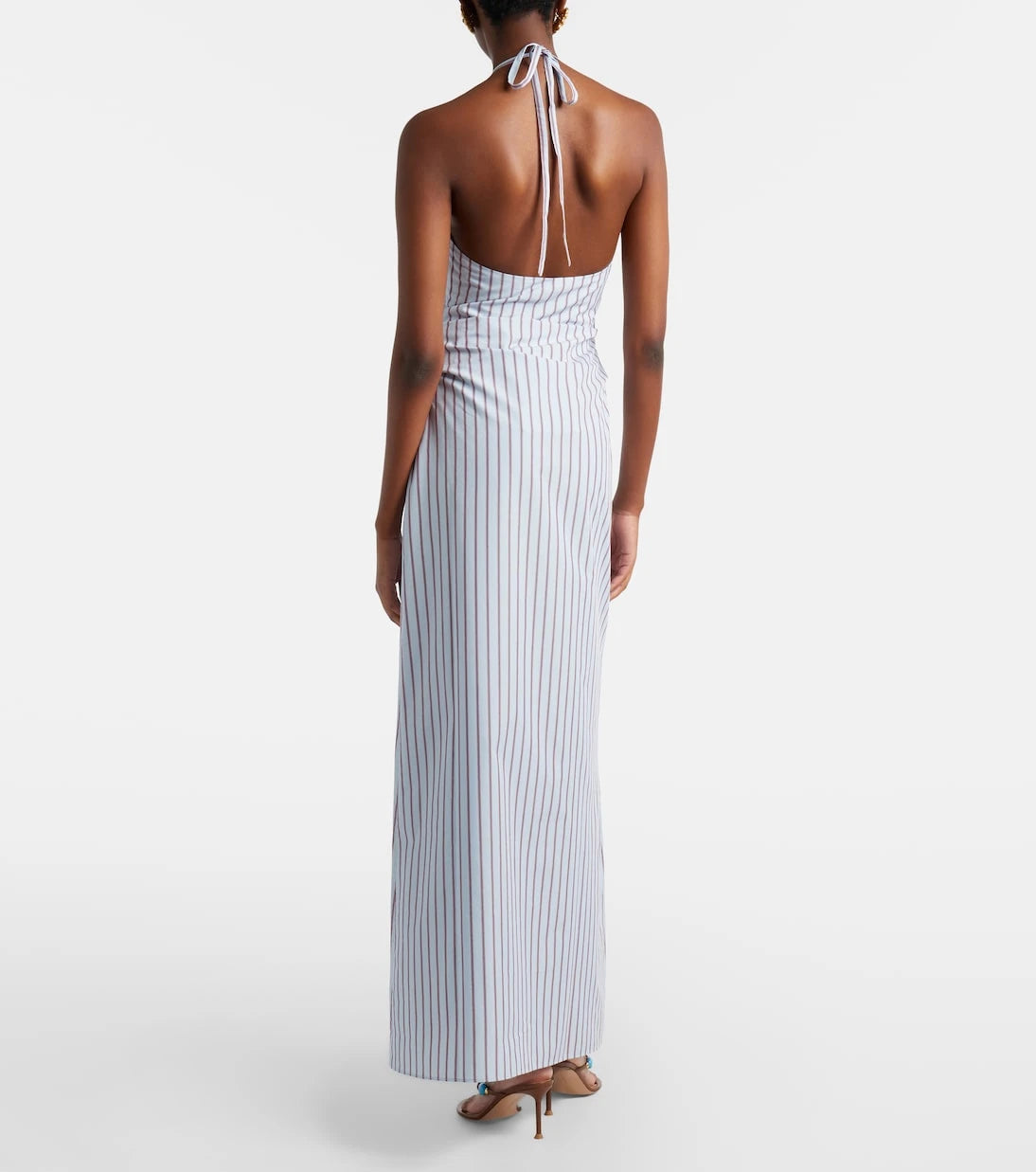 SIR - Pinstripe cotton-blend maxi dress