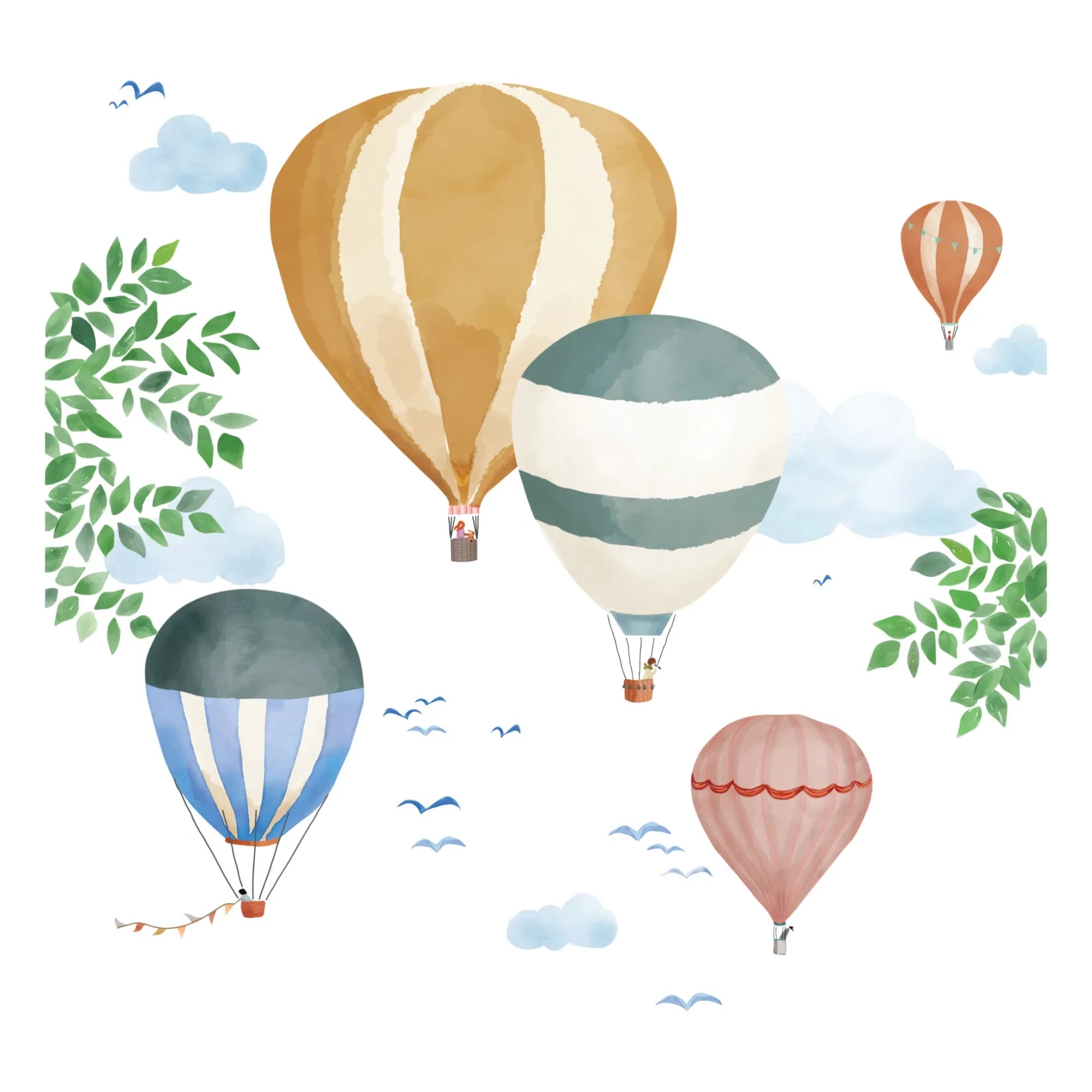 MIMI'lou - Watercolour Hot Air Balloon Sticker