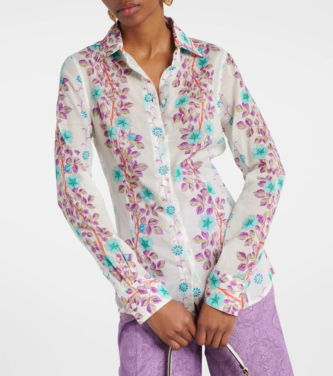 Etro - Floral cotton shirt