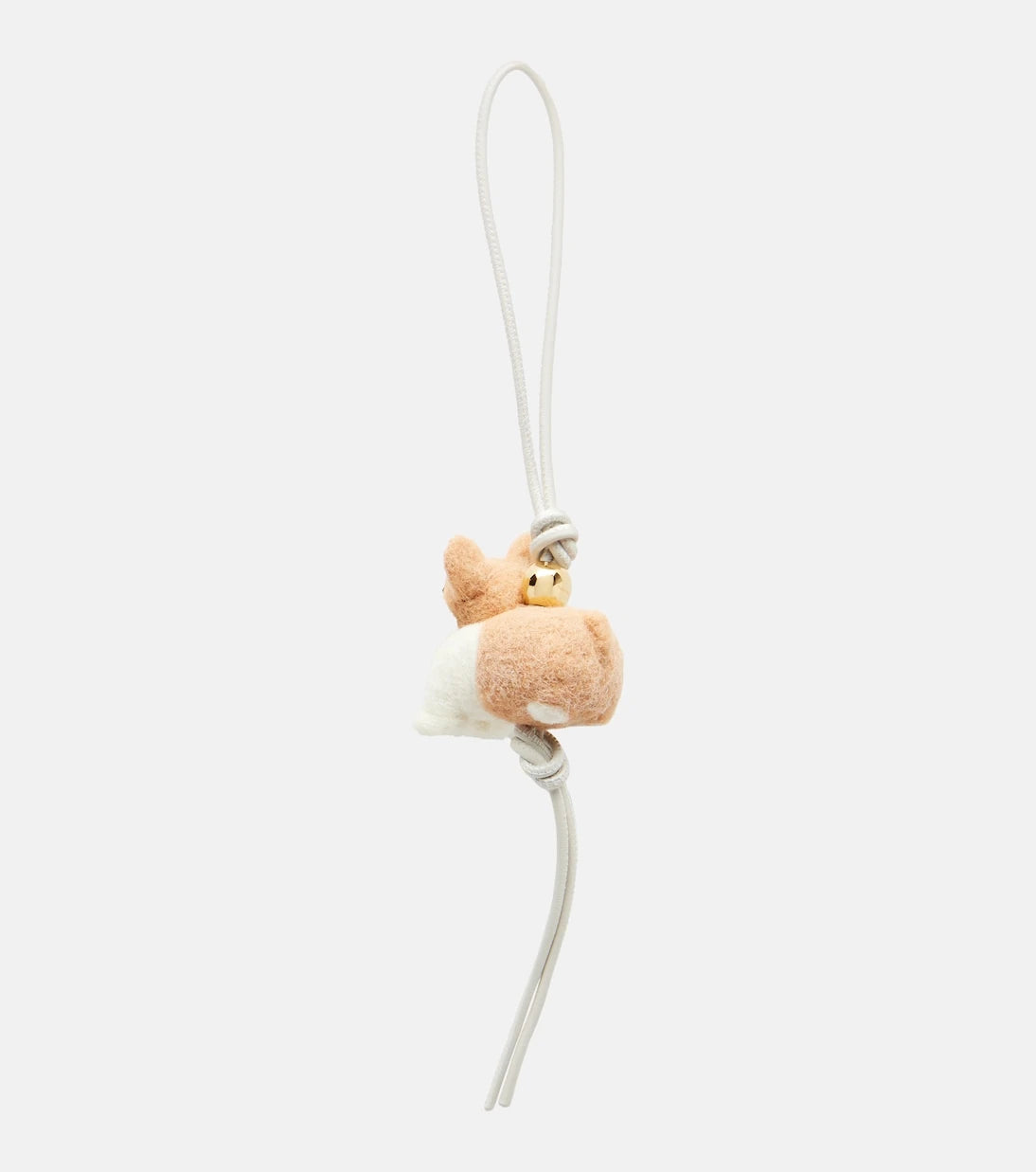 Loewe - Corgi leather-trimmed wool bag charm
