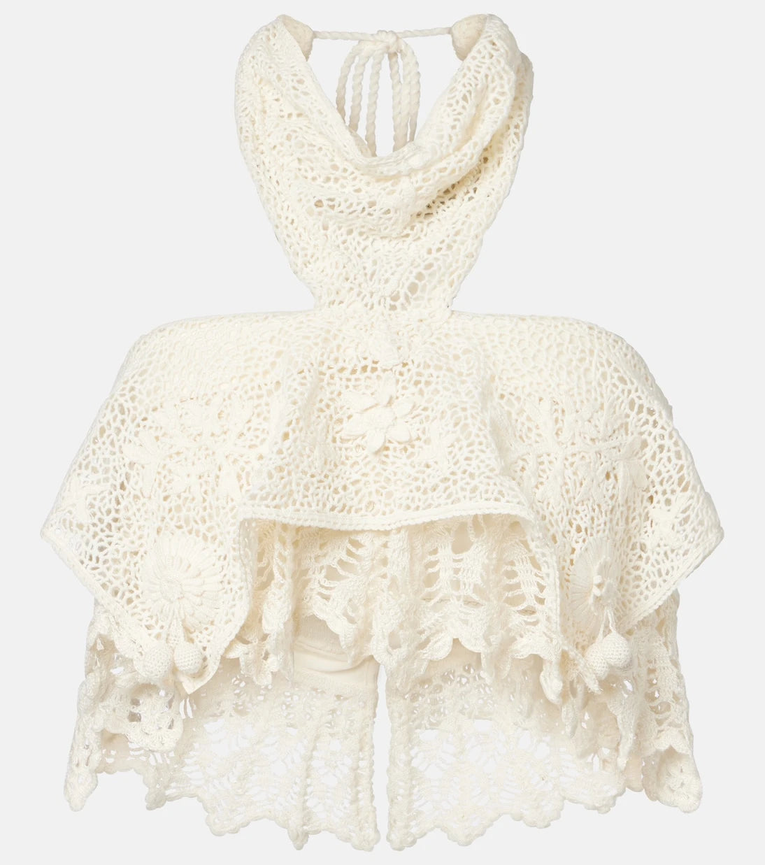 Isabel Marant - Dunvel crochet halterneck crop top