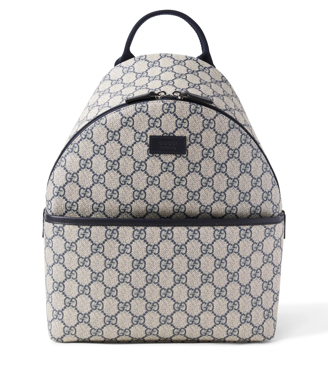 Gucci Kids - حقيبة ظهر من قماش GG Supreme ومزينة بالجلد
