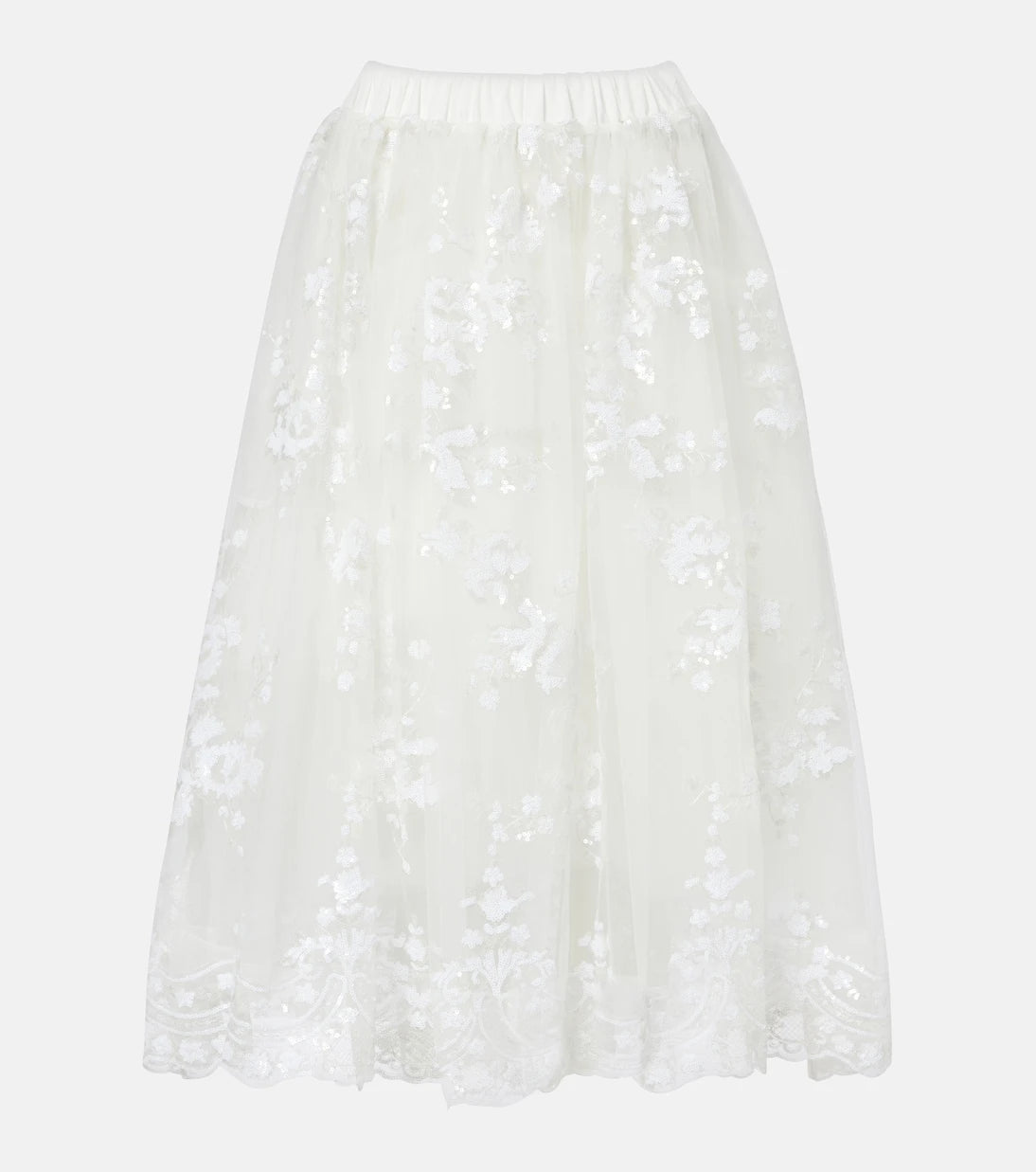 Simone Rocha - Sequined tulle midi skirt