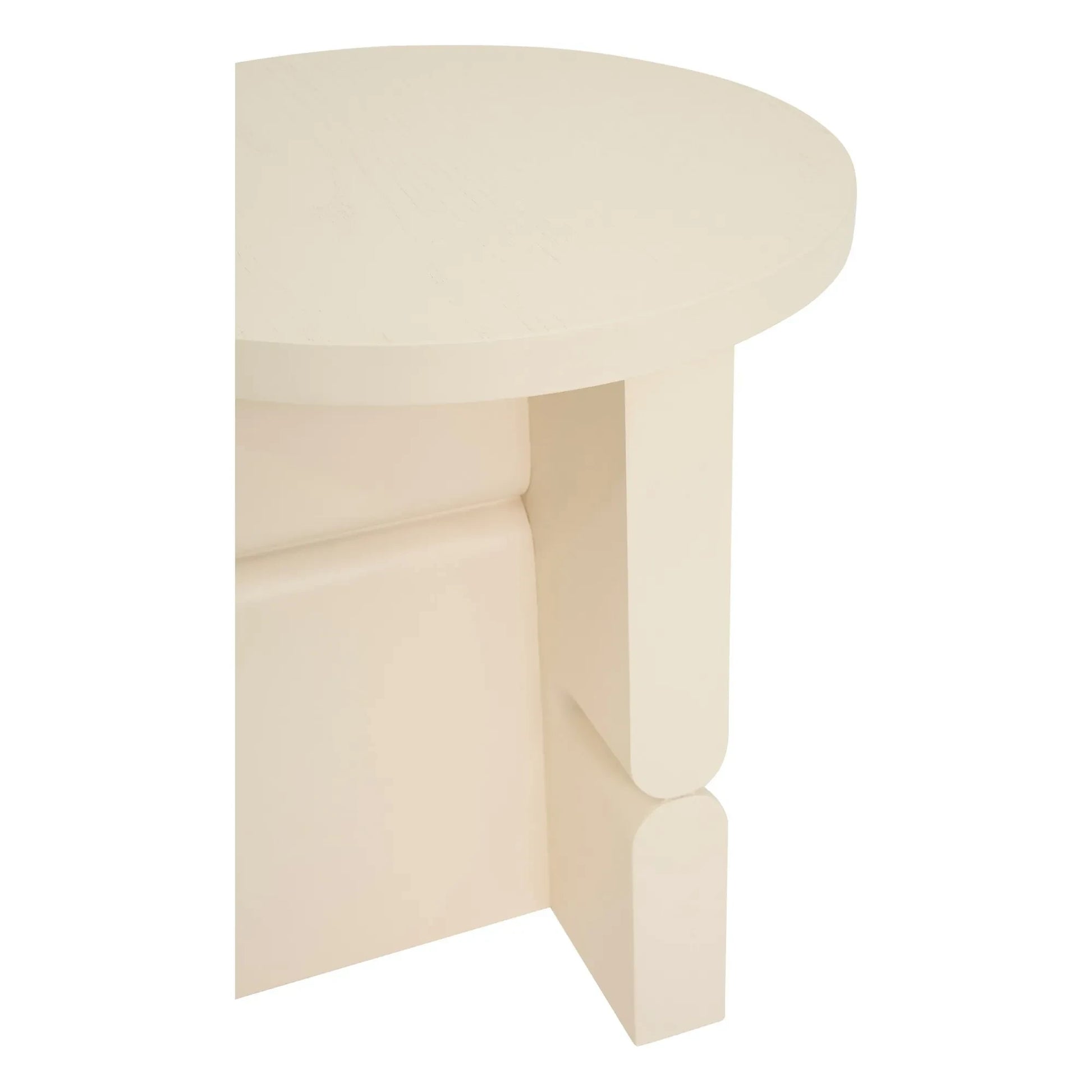Nobodinoz - Noon painted wood side table | Ivory