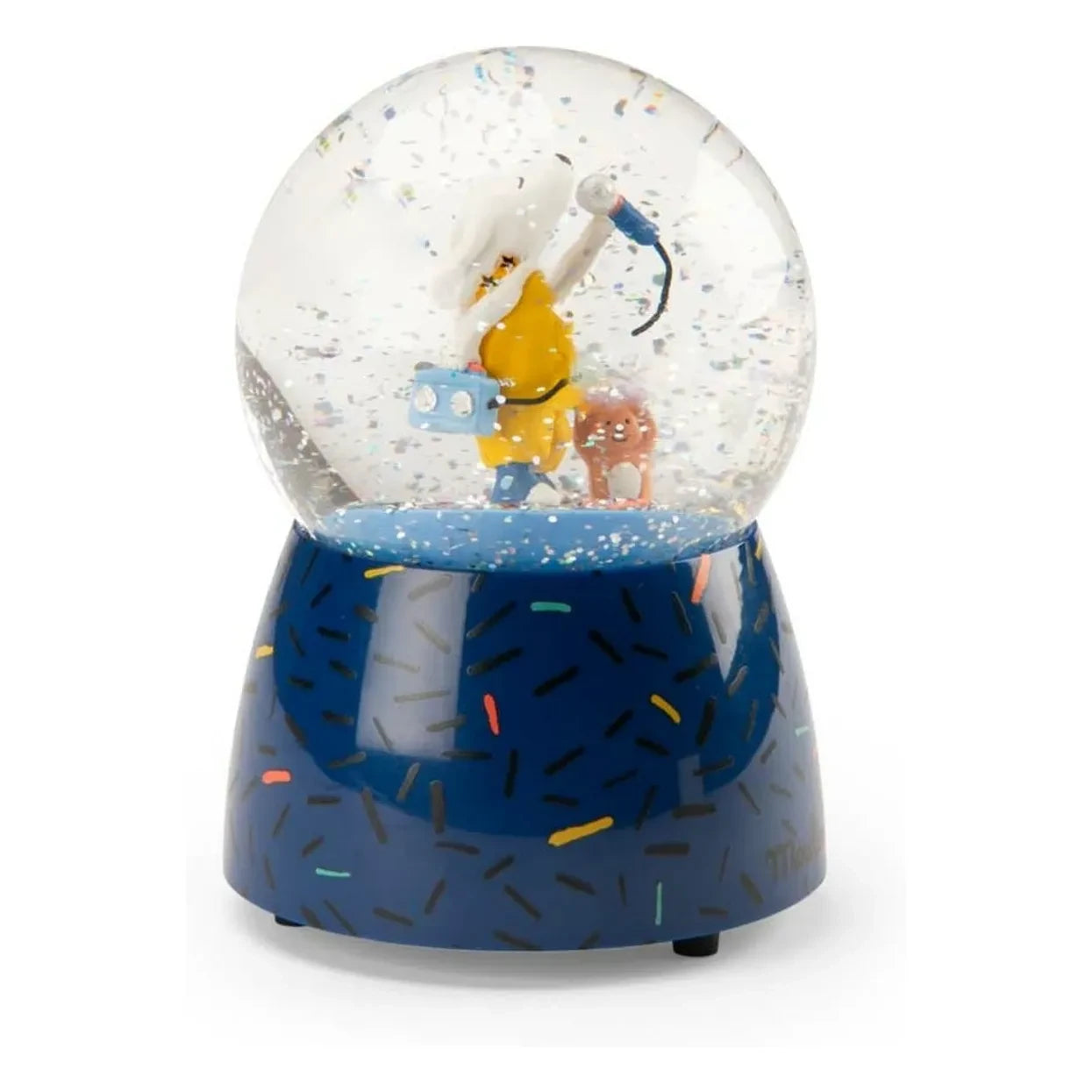 Moulin Roty - Pilou musical snow globe | Blue