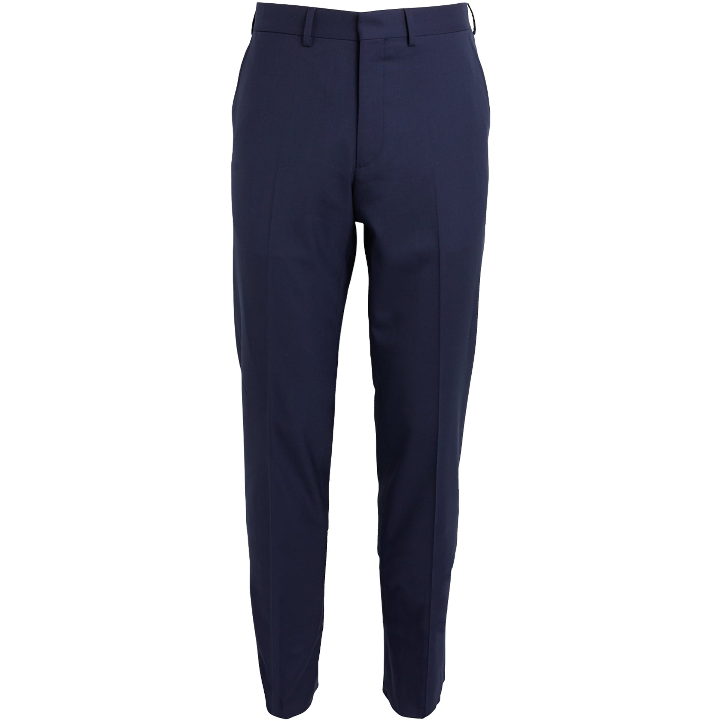 Wool Serge Straight Trousers