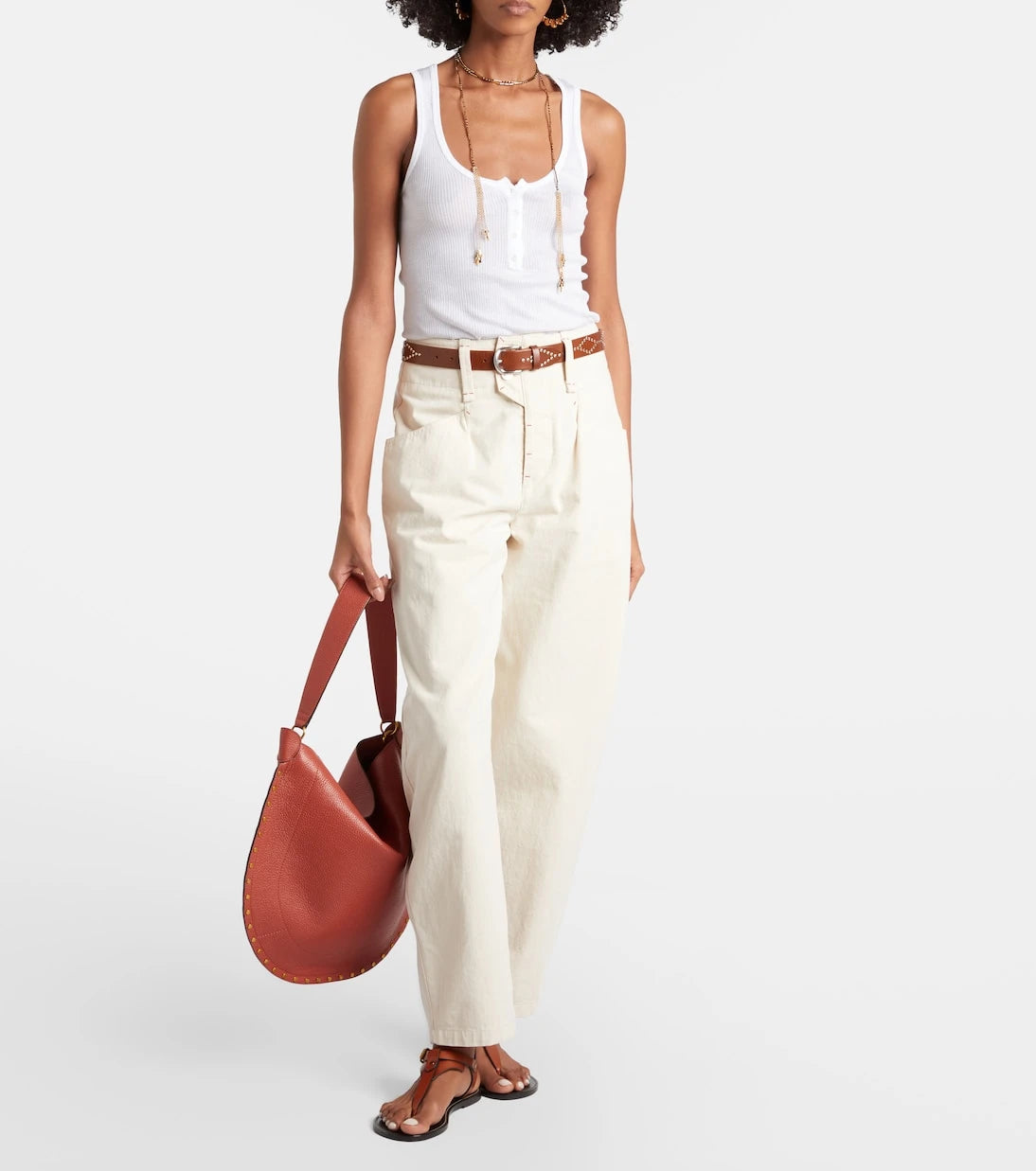 Isabel Marant - Oskan Soft leather shoulder bag