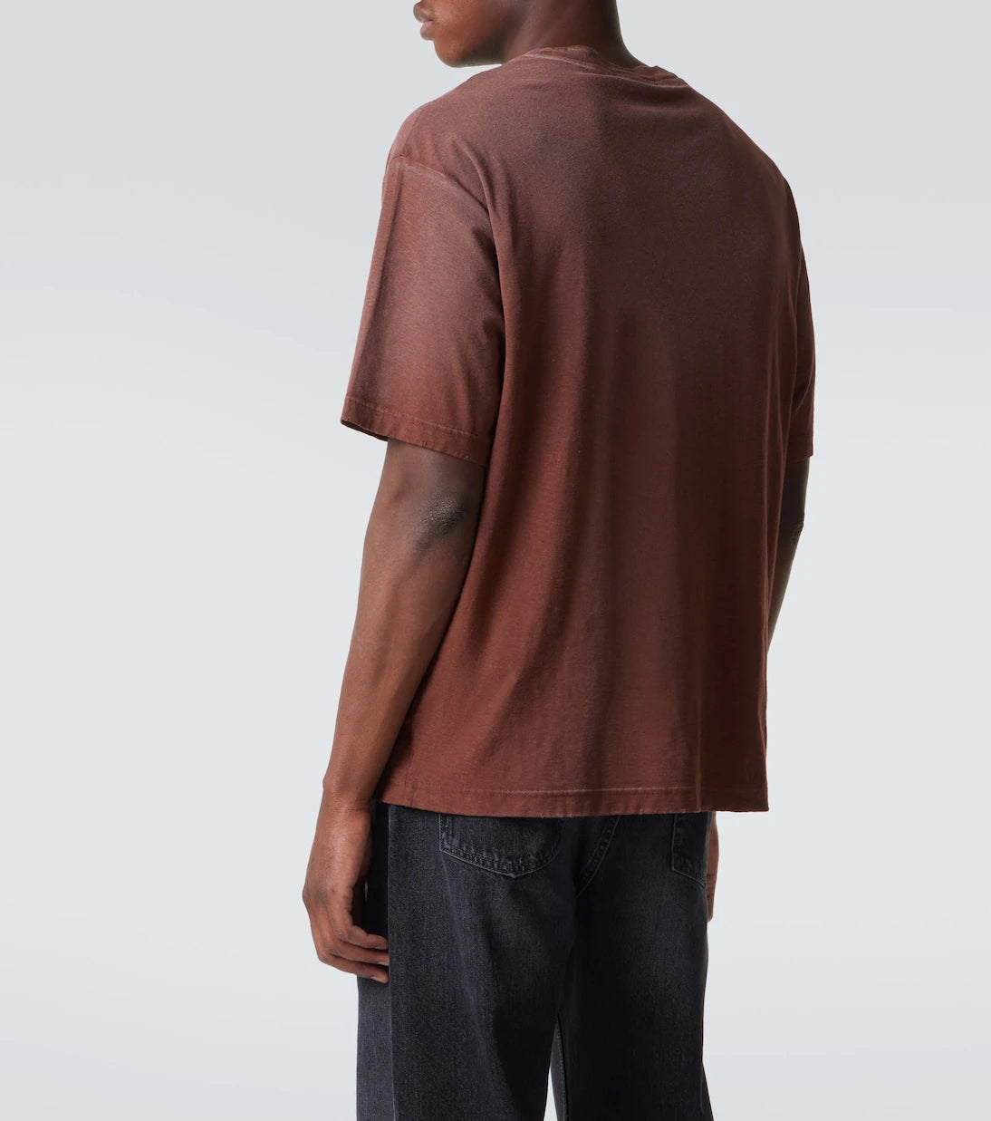 Acne Studios - تي شيرت من القطن المخلوط بشعار الماركة