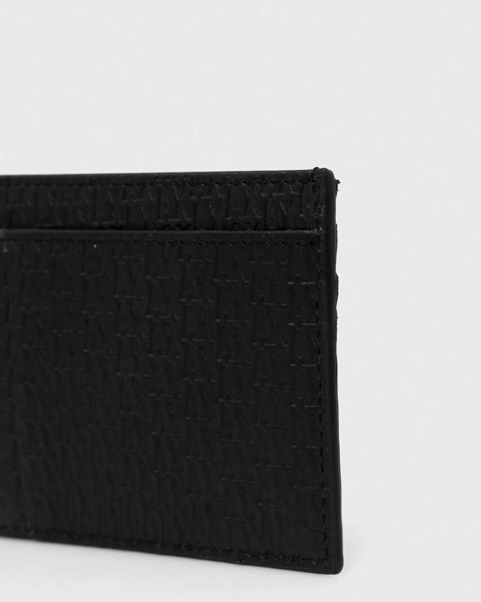 Кожен калъф за карти и ключодържател Armani Exchange