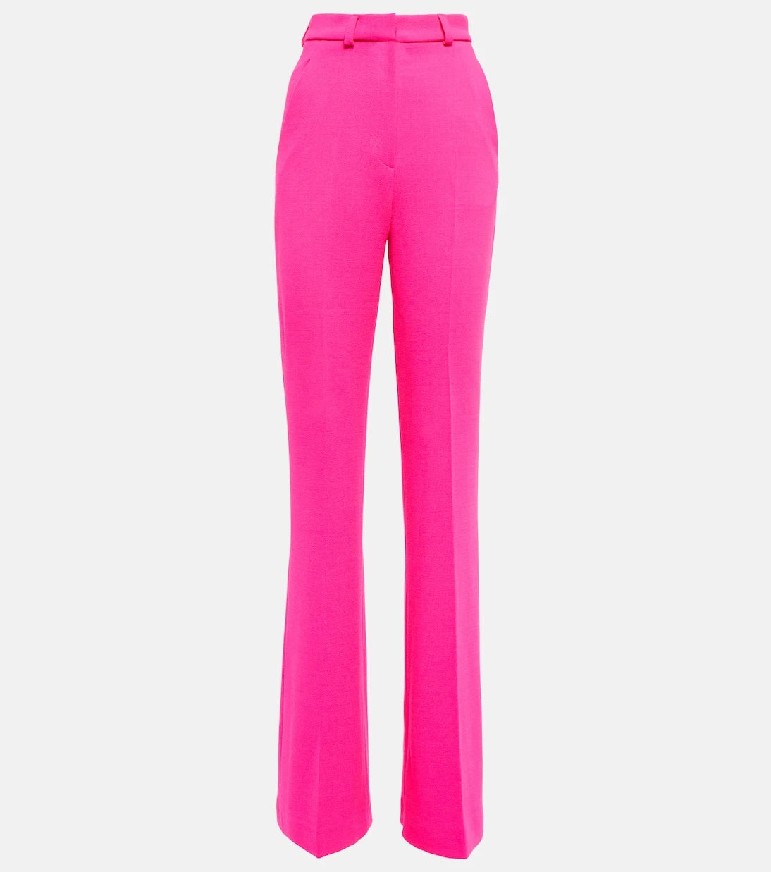 David Koma - High-rise flared wool-blend pants