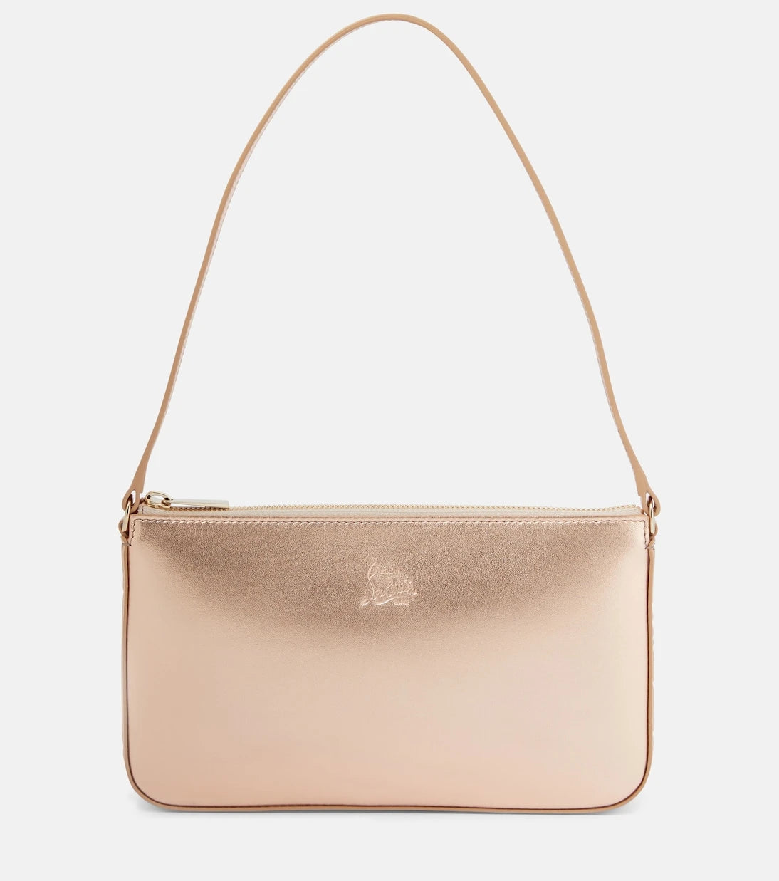 Christian Louboutin - Loubila metallic leather shoulder bag