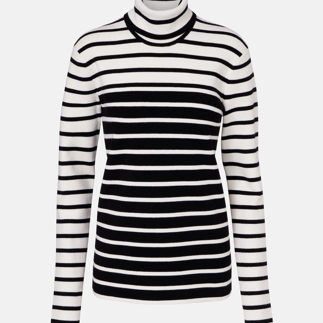 Toteme - Striped wool-blend turtleneck sweater