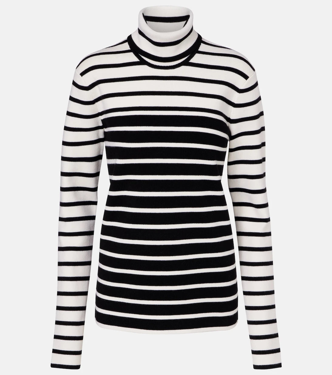 Toteme - Striped wool-blend turtleneck sweater