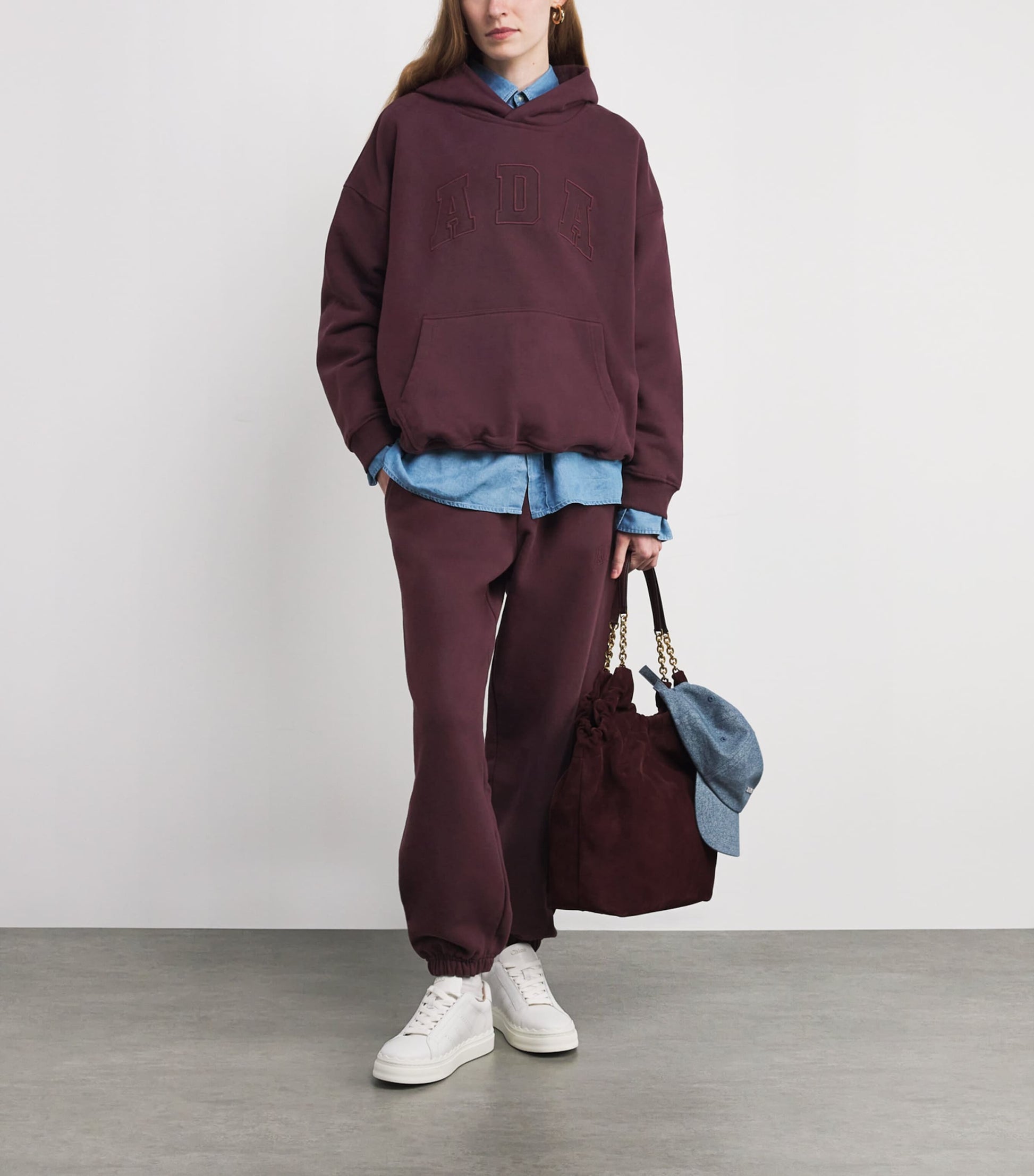 Burgundy Organic Cotton Sweatpants