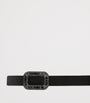 Roger Vivier Black Satin Pilgrim Belt