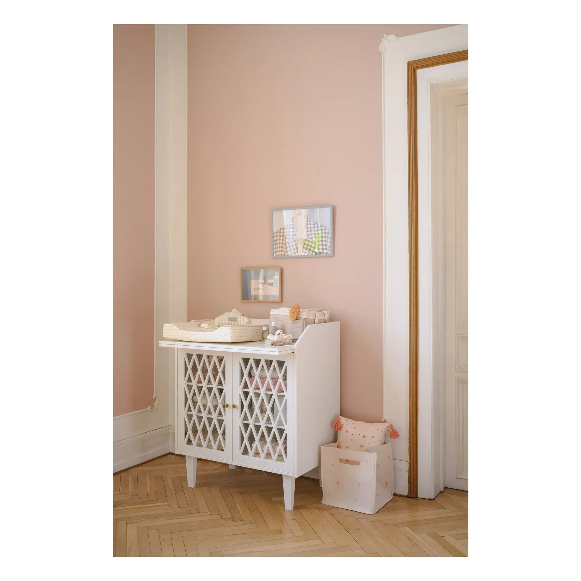 Cam Cam - Bows storage basket | Beige