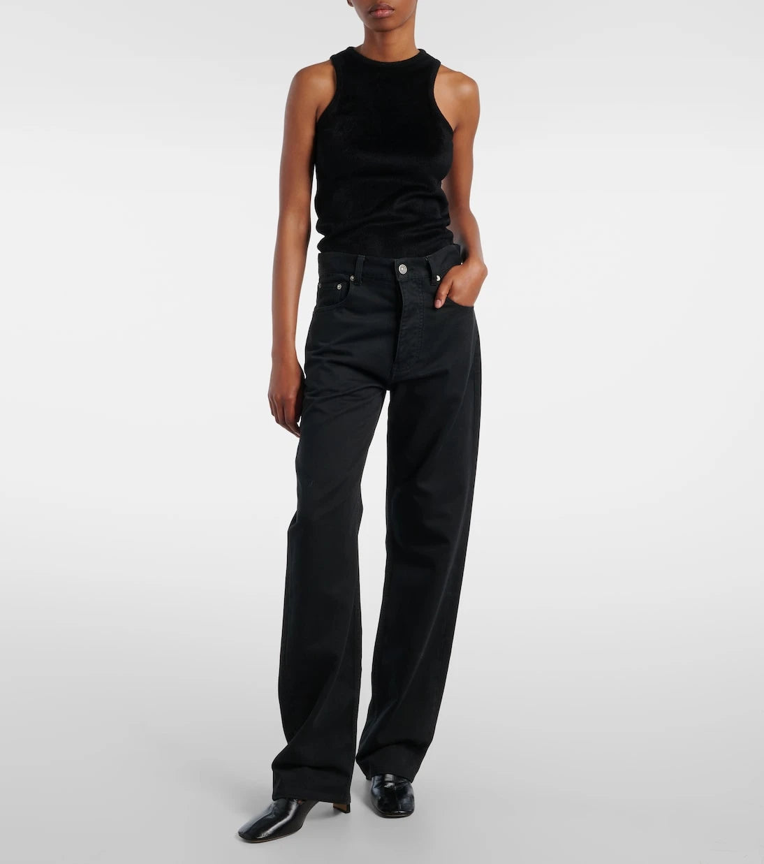 Phoebe Philo - Leather loafer pumps