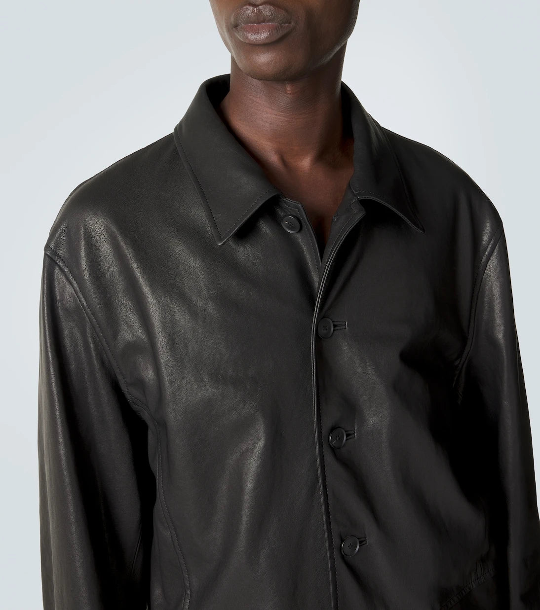 Auralee - Leather blouson jacket