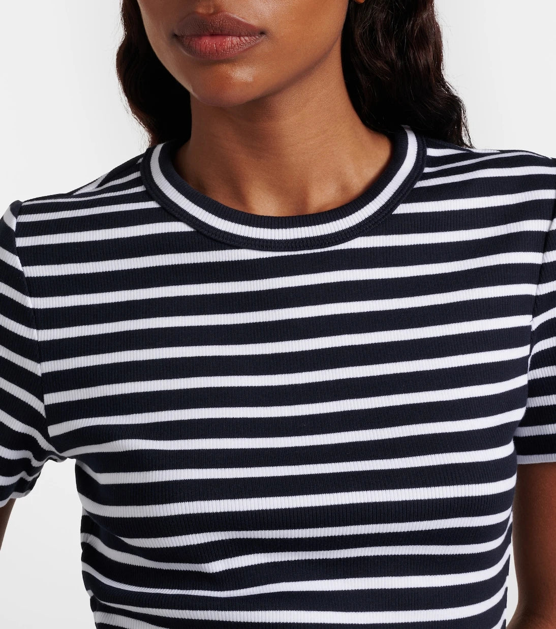 Veronica Beard - Pruitt striped cotton-blend T-shirt