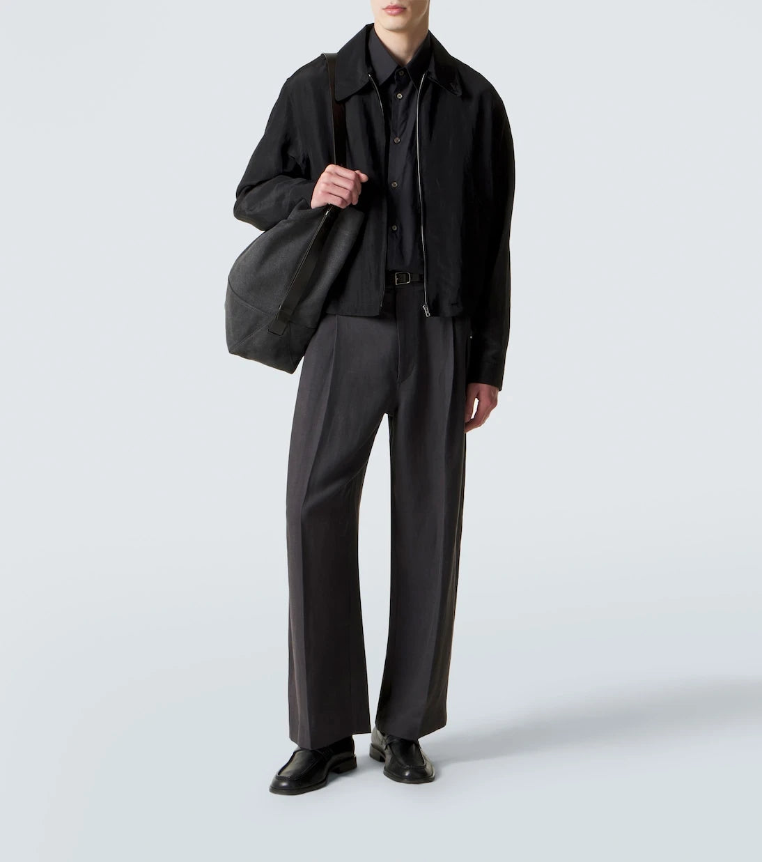 Lemaire - Pleated gabardine wide-leg pants
