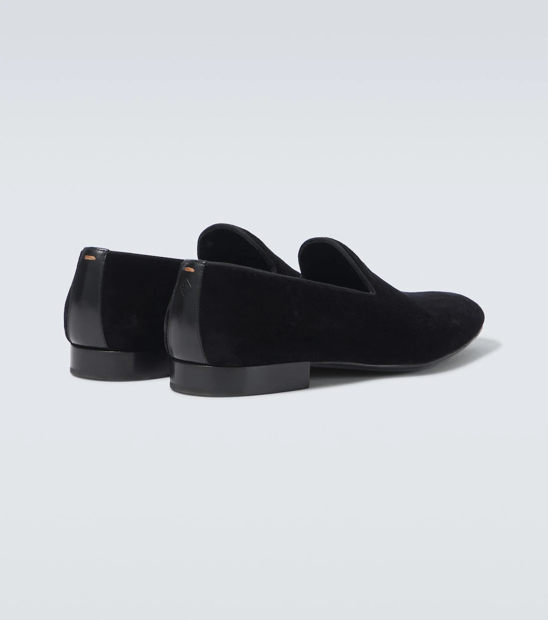 Loro Piana - Leather-trimmed velvet loafers