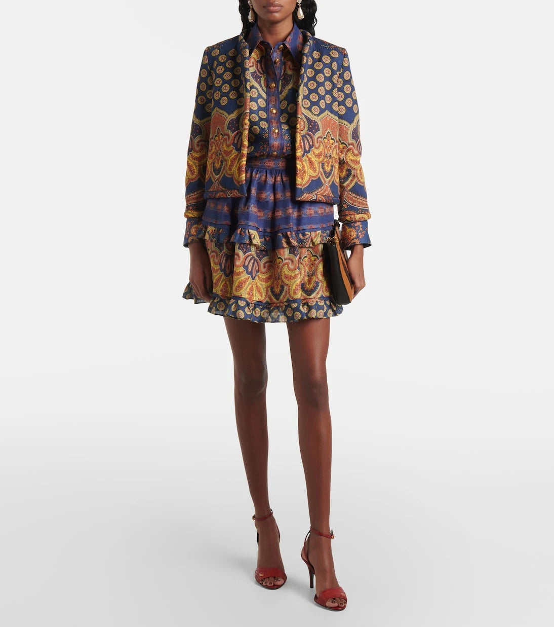 Valentino - Voyage Imaginaire VLogo linen blouse