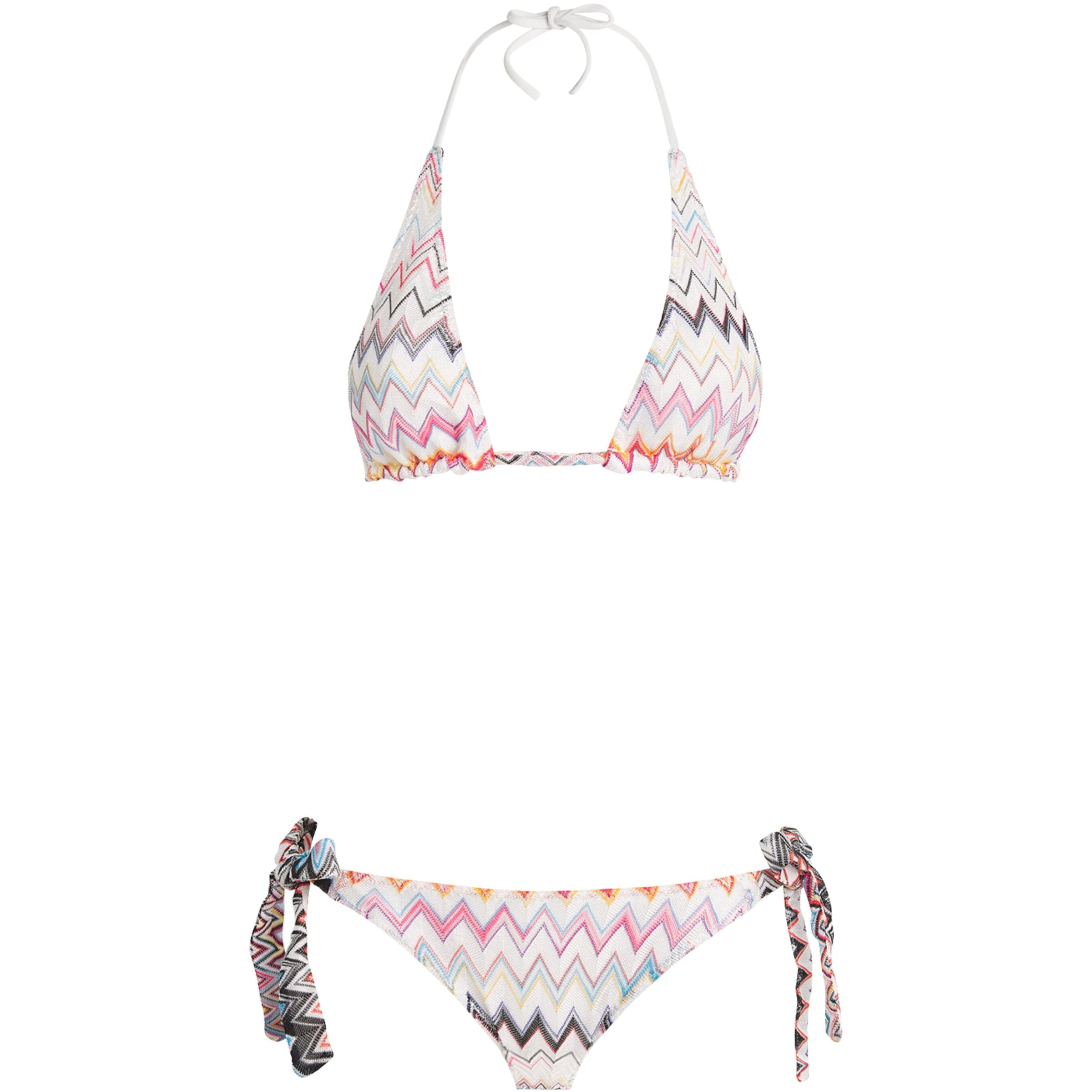 Multi Zigzag Plunge Bikini