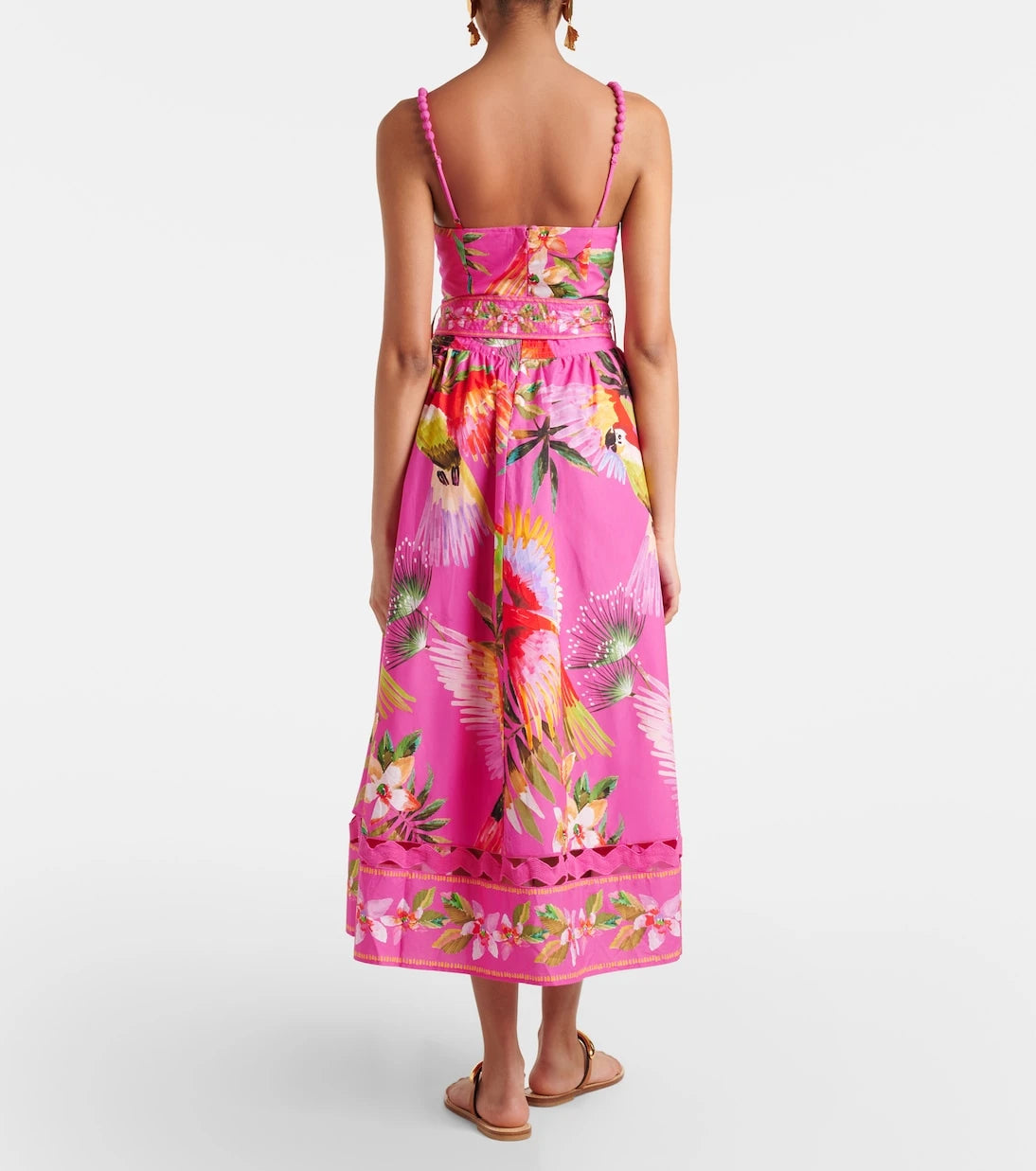 Farm Rio - Printed cotton midi dress