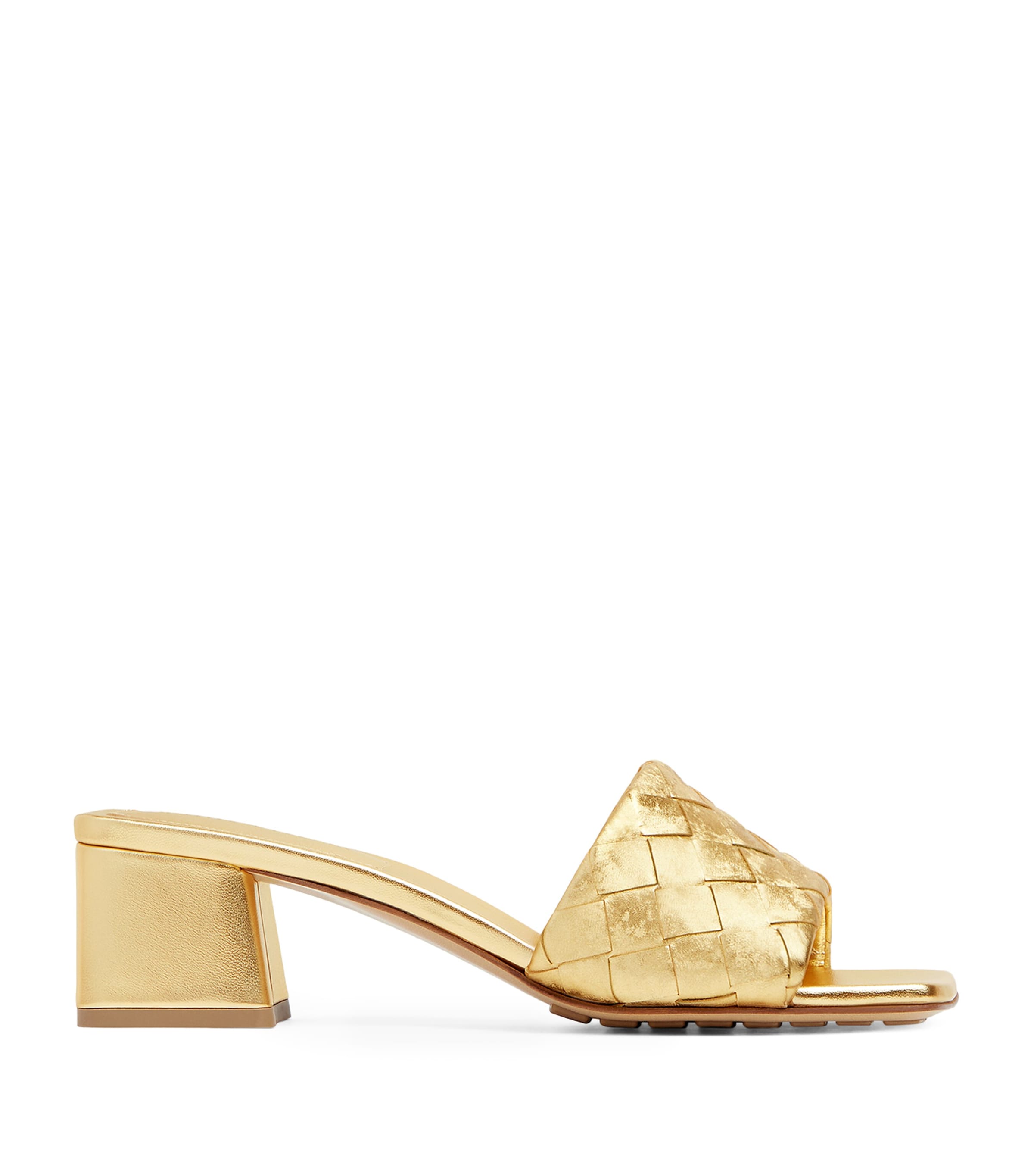 Metallic Leather Parco Mules 45