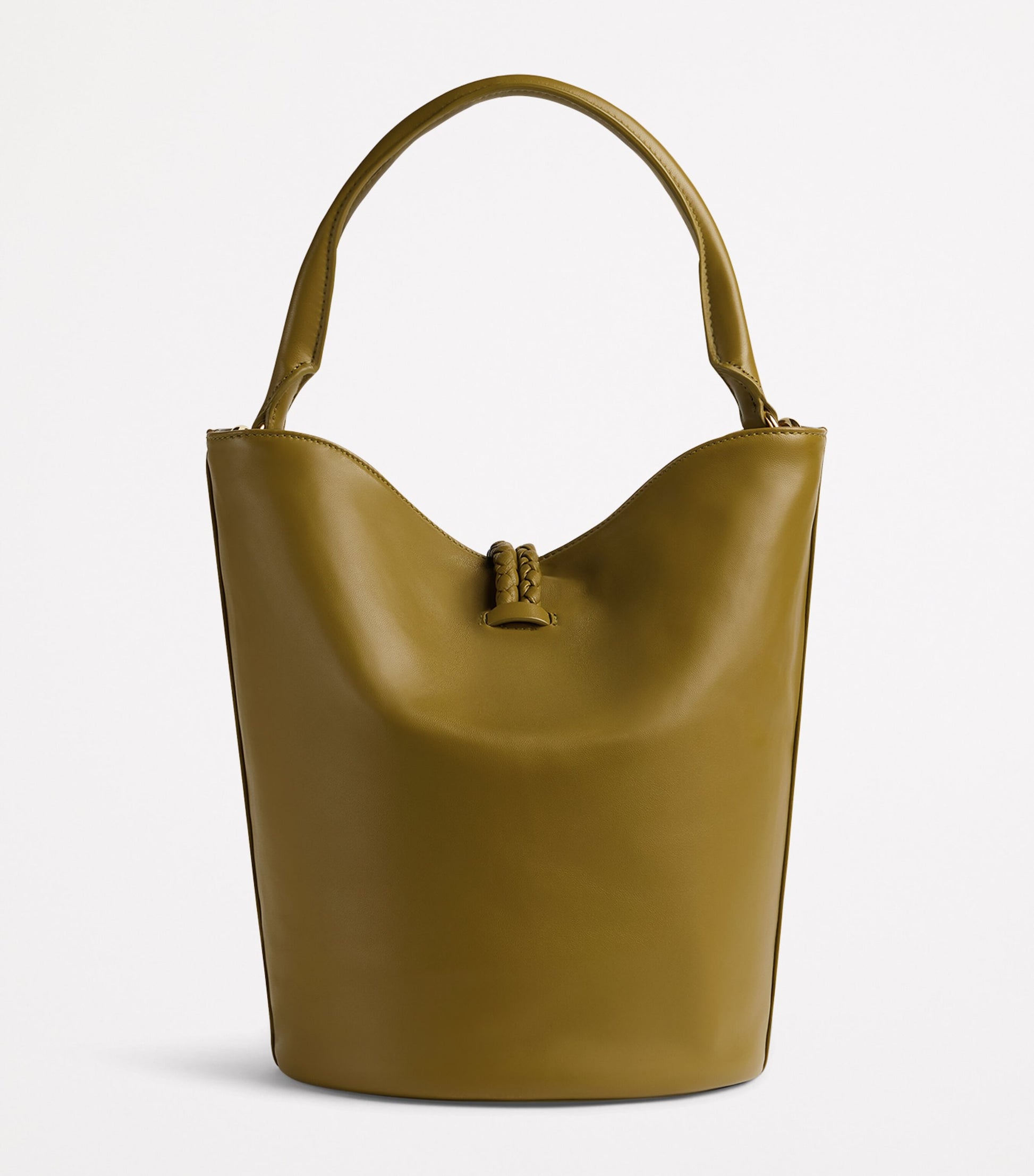 Yellow Leather Liberta Bucket Bag