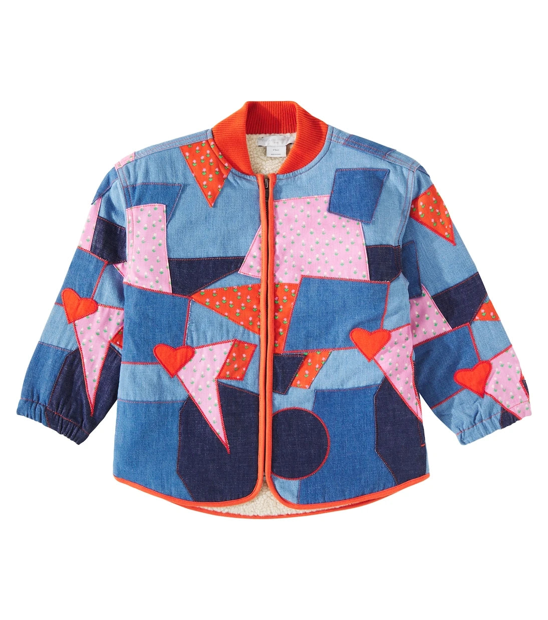 Stella McCartney Kids - Patchwork denim bomber jacket