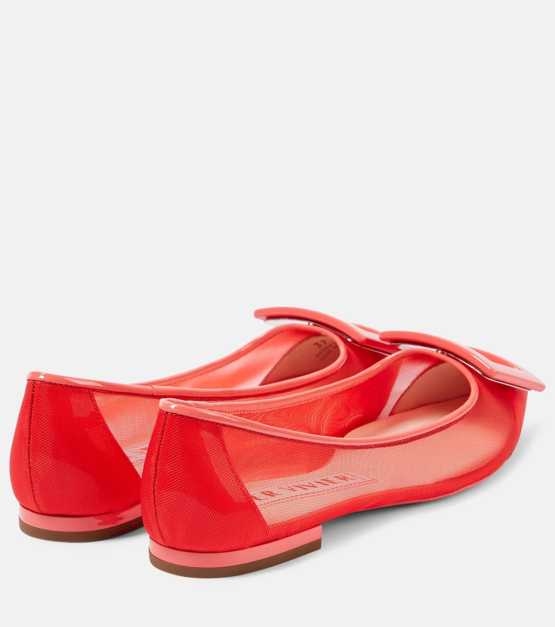 Roger Vivier - Gommettine leather-trimmed ballet flats