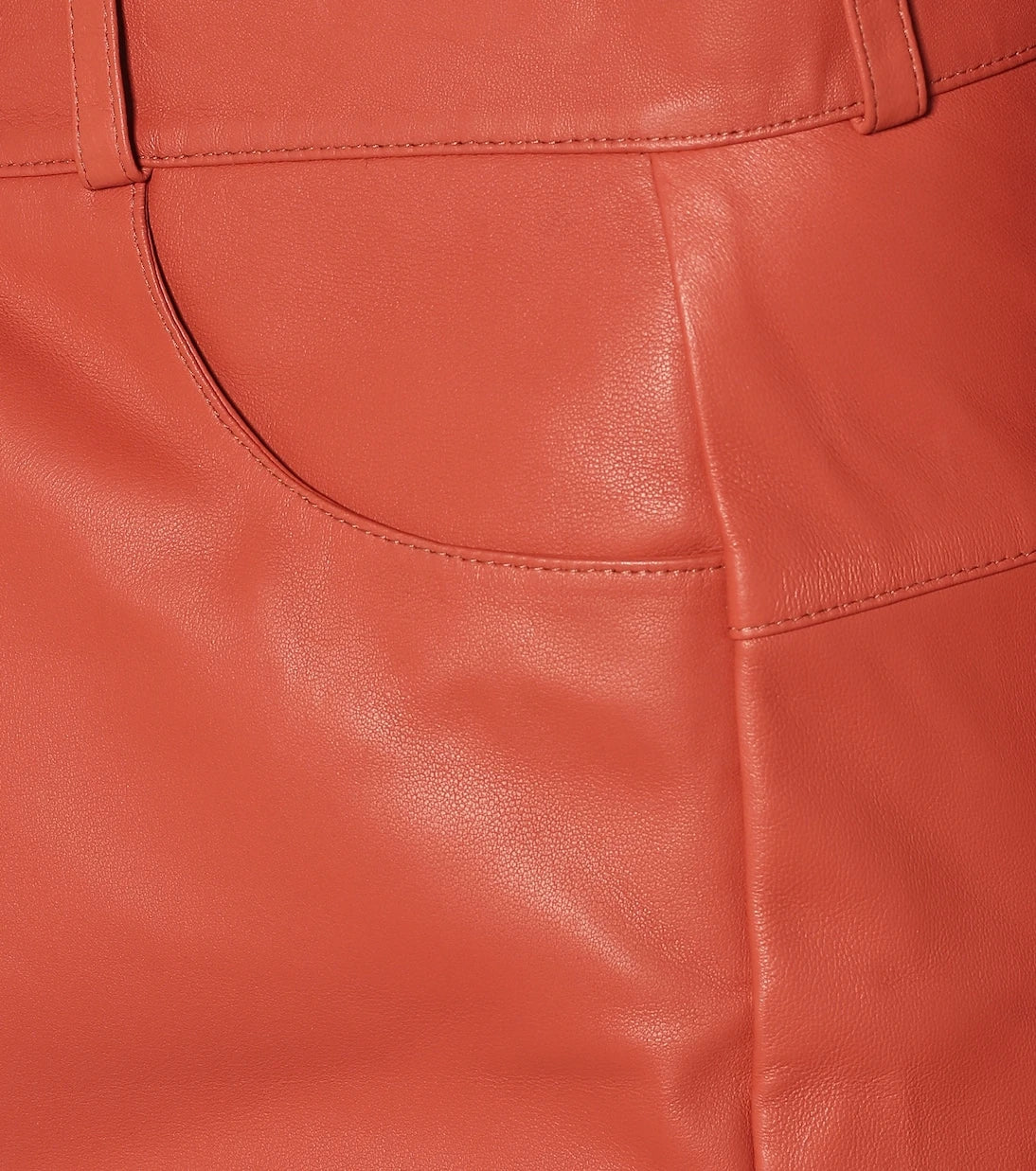 Zeynep Arçay - High-rise straight leather pants