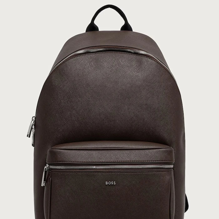 BOSS erkek deri sırt çantası Northon_Backpack