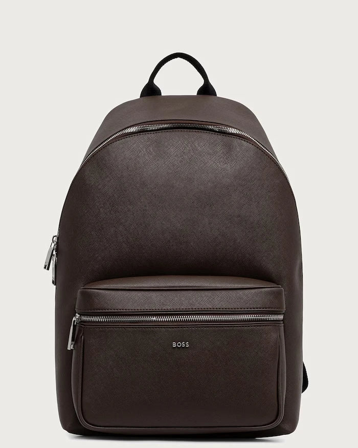 BOSS erkek deri sırt çantası Northon_Backpack