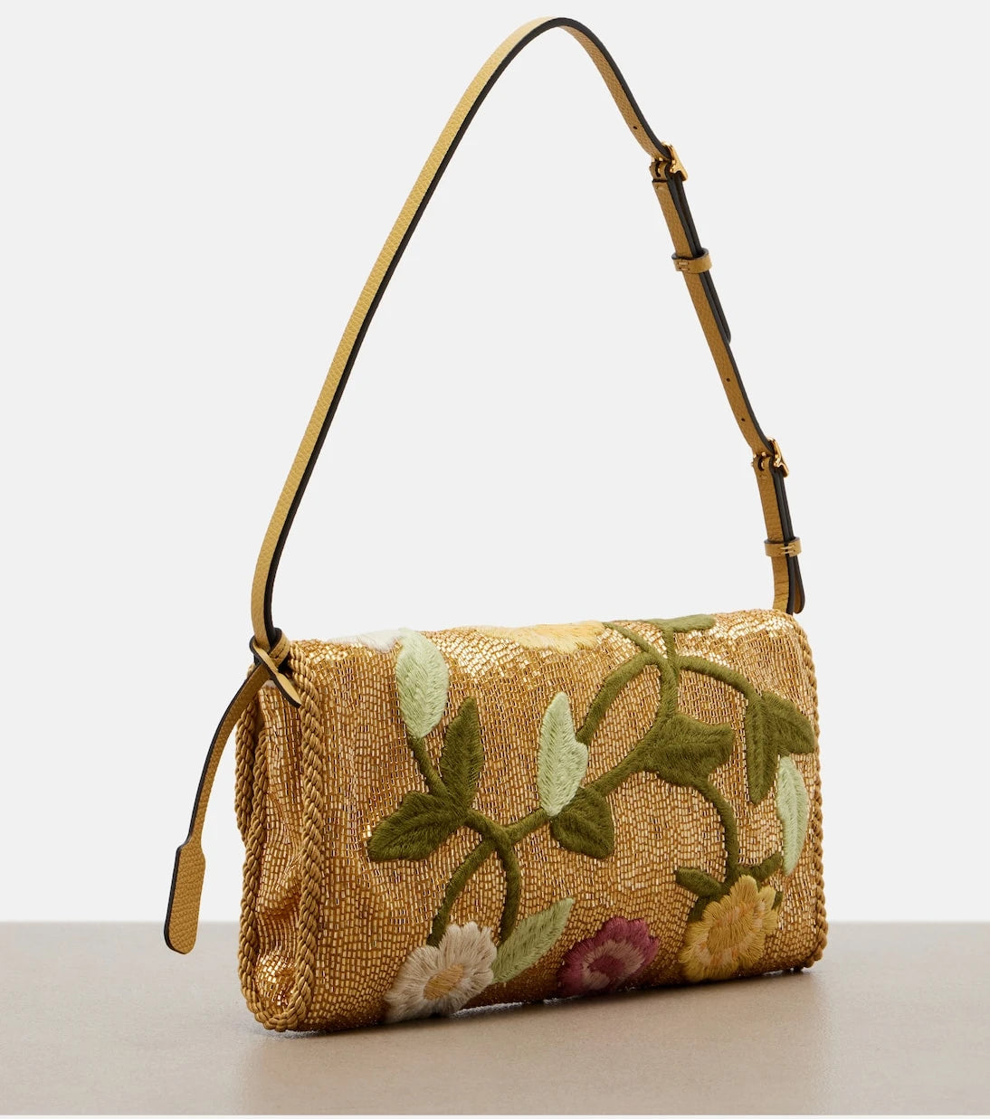 Valentino Garavani - DeVain Small beaded floral shoulder bag