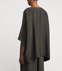 Green Silk Boat-Neck Tunic