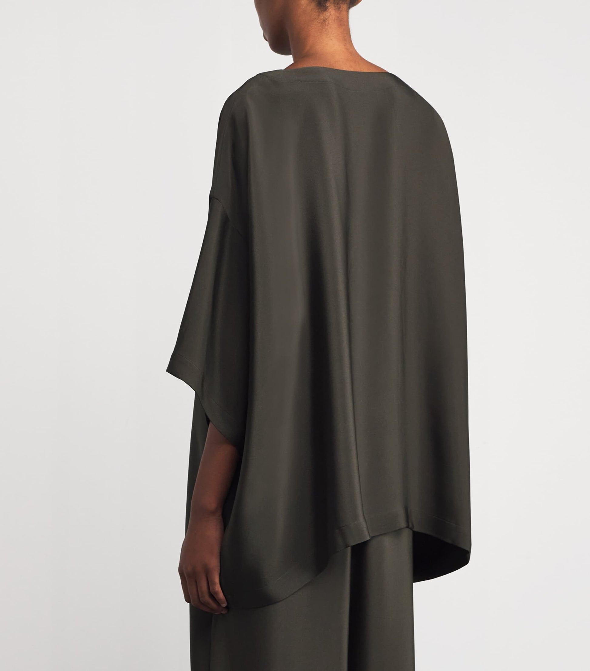 Silk Boat-Neck Tunic