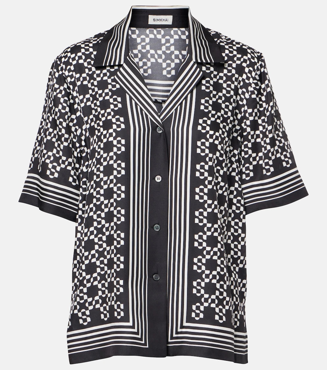 Simkhai - Koda printed bowling shirt