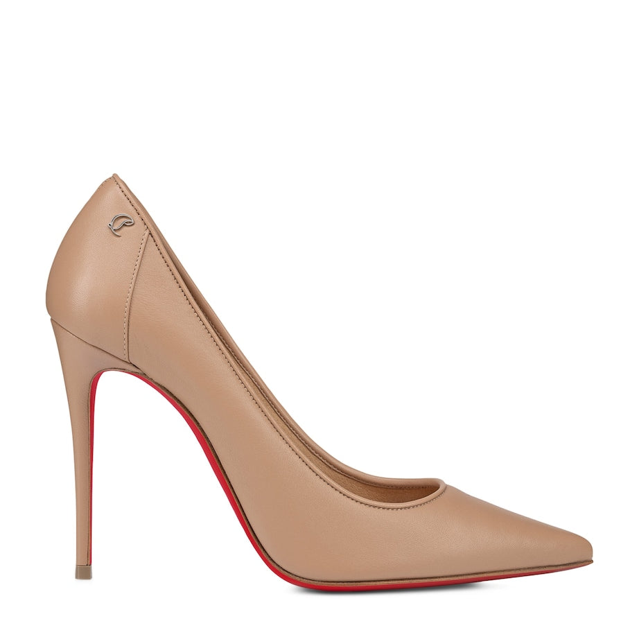 Christian Louboutin Nude Sporty Kate Nappa Leather Pumps 100
