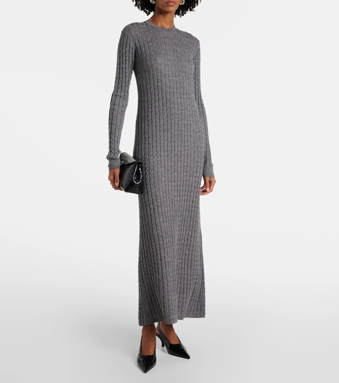 Toteme - Cable-knit wool sweater dress