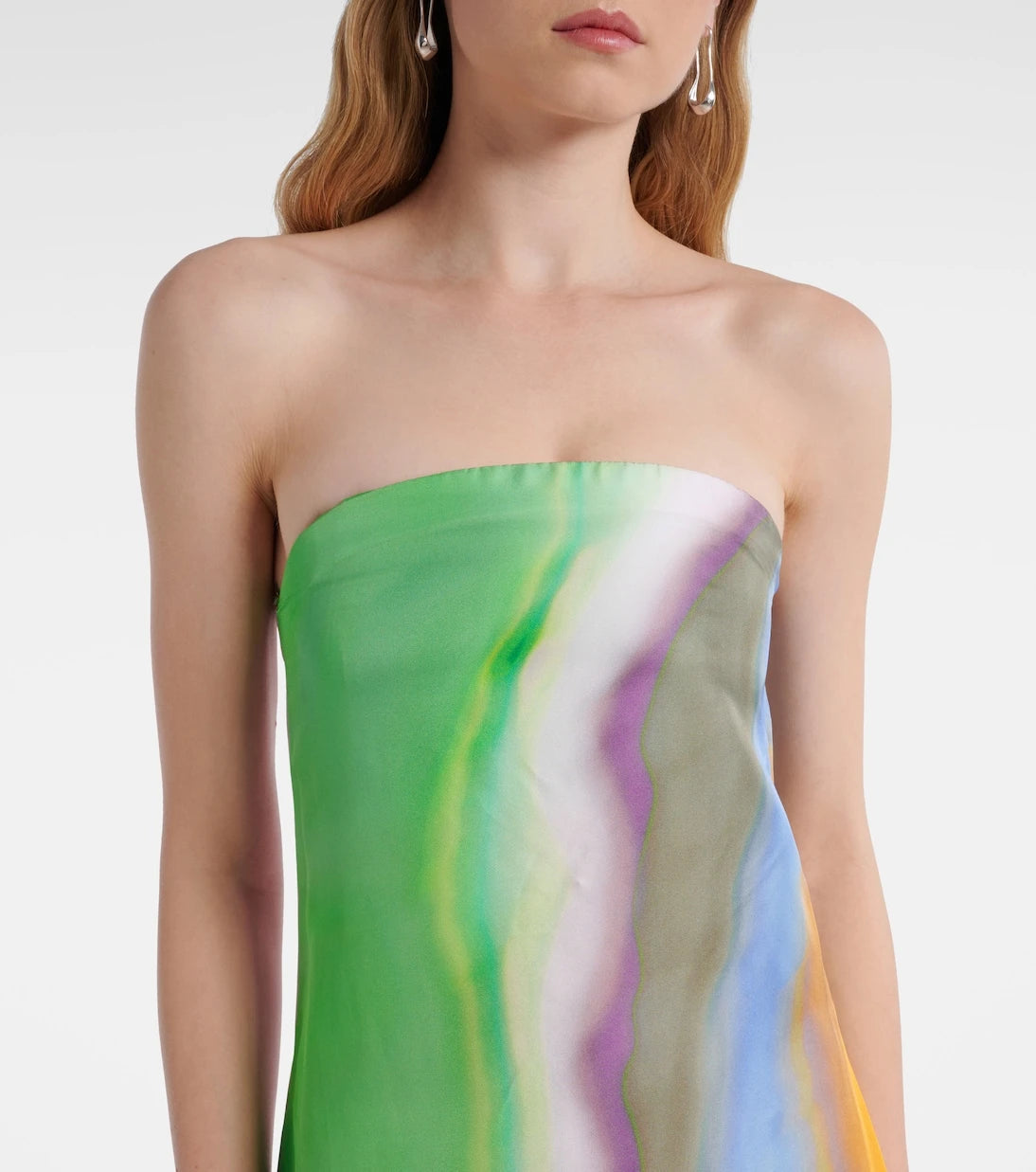 Christopher Esber - Printed silk satin maxi dress