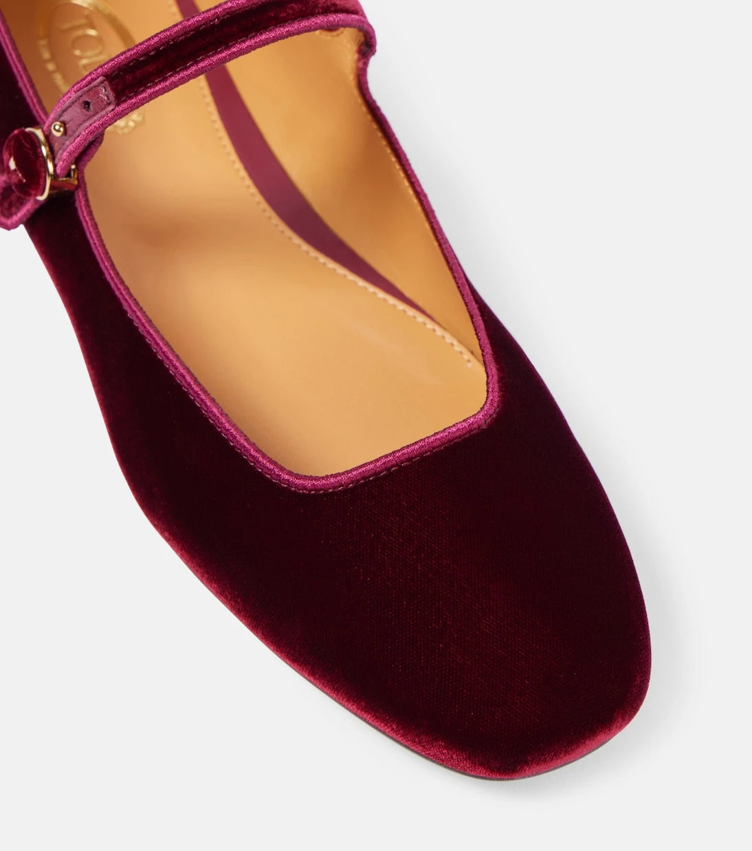Tod's - Velvet Mary Jane flats